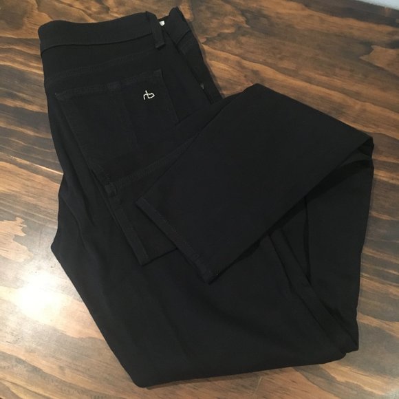 Rag Bone Skinny Jean Soft Legging Black Plush